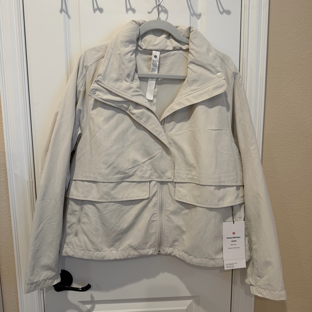 Lululemon Always Effortless Jacket Bone Size 12